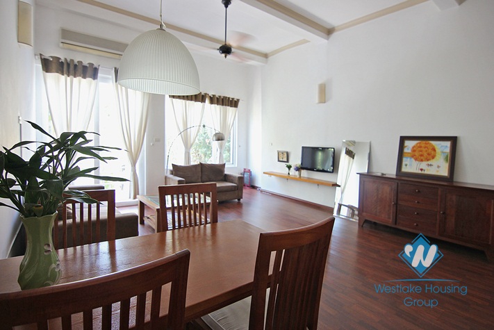 Spacious high ceiling bedroom apartment for rent on To Ngoc Van